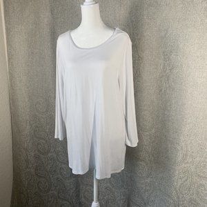 Investments II Essentials White Tunic T-Shirt Women's Size 1X Super Soft
